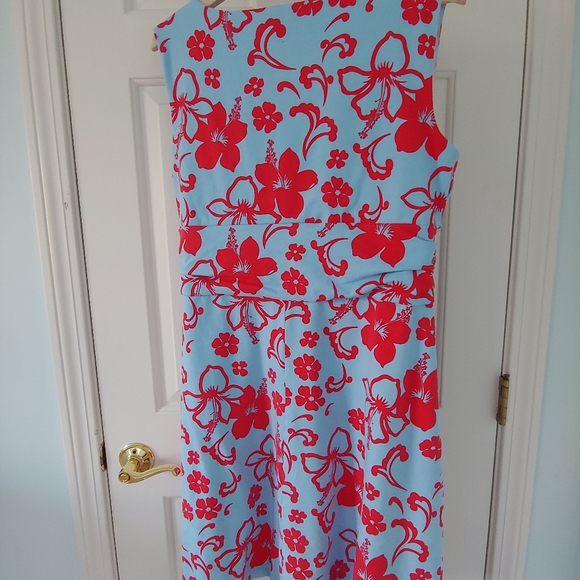 EUC Plus Size Land's End Sleeveless Fit & Flare Dress - Size 1X - Picture 6 of 12